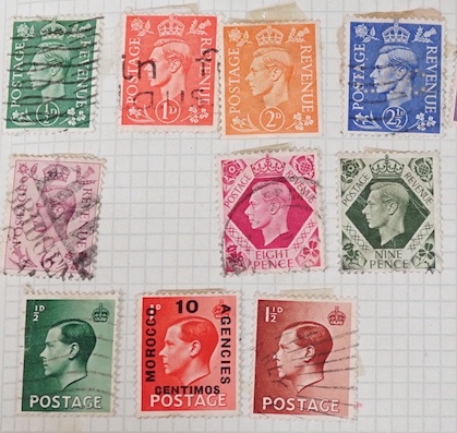 Six albums of predominantly British and Commonwealth stamps